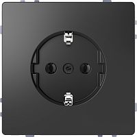 Розетка с заземлением без рамки Schneider Electric Merten D-Life 1-м. антрацит картинка